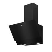 Hotte noire inclinée verre L. 59,5 x H. 91 - 113,8 x P. 41,9 cm - Beko - Brico Dépôt