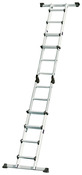 Échelle multipositions télescopique 16 échelons - H. d'accès de 1,90 à 5,50 m - Brico Dépôt