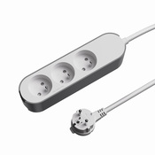 Bloc 3 prises 1,5 m gris et blanc - Brico Dépôt