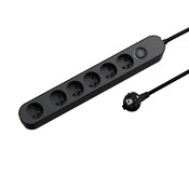 Bloc 6 prises 1,5 m gris et noir - Brico Dépôt