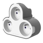 Triplite 3x16A blanc et gris - Brico Dépôt