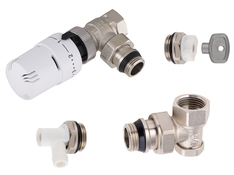 Kit thermostatique radiateur nickelé 15x21 mm (1/2) - Noyon & Thiebault - Brico Dépôt