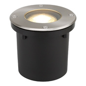 Spot exterieur rond GU10 chrome "Carpina" - Marque BLOOMA - Brico Dépôt