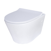 Cuvette WC suspendue sans bride "Fuerte" - H. 36,5 x L. 36,5 x P. 52 cm - GoodHome - Brico Dépôt