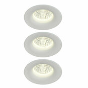 3 spots led encastrables 420 lm 6,1 W dimmable blanc "Fauvel" - Cooke and Lewis - Brico Dépôt