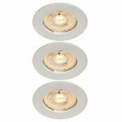 3 spots encastrables GU10 blanc - Brico Dépôt