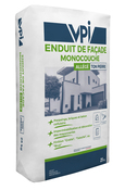 Enduit de façade monocouche ton pierre - 25 kg - VPI - Brico Dépôt