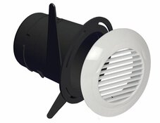 Kit manchette trident + bouche d'extraction blanc diam. 80 mm - Aldes - Brico Dépôt