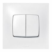 Interrupteur double va-et-vient blanc "Neptune" - Legrand - Brico Dépôt