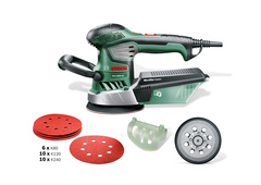 Ponceuse excentrique PEX 4000 AE + 25 abrasifs - 350 W - Bosch - Brico Dépôt