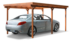 Carport 3 m x 5 m – Structure en Pin traité autoclave - Brico Dépôt