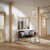 Kit verrière bois sapin brut 4 panneaux 108X123CM - Brico Dépôt