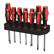 Lot de 13 tournevis burins + râtelier - Forge steel - Brico Dépôt