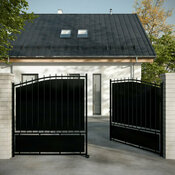 Portail fer battant Karnan 3m5 - Brico Dépôt