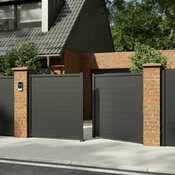 Portail aluminium battant Astia 3m50 - Marque BLOOMA - Brico Dépôt