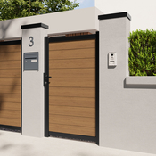 Portillon marron Delfis 1m - Marque BLOOMA - Brico Dépôt