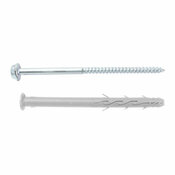 Fixation d'encadrement 10x240mm en nylon et acier - 6pcs  pour blocs et briques - Brenner - Brico Dépôt