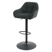 Lot 2 tabourets effet lin noir - Brico Dépôt