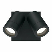 Applique murale double Tiarela gu10 noir - Marque BLOOMA - Brico Dépôt