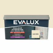 Peinture Blanc creme 2l5 velours 2en1 - Evalux - Brico Dépôt