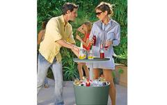 Table de cocktail isotherme gris anthracite "Cool Bar" - 30L - Keter - Brico Dépôt