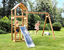 Aire de jeux en bois "NOUMEA" - L. 273 x l. 313 x H. 236 cm - Brico Dépôt