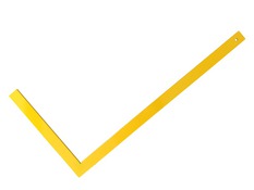 Equerre de maçon robuste, jaune - Brico Dépôt