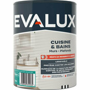 Peinture cuisine et bains Base C Satin 1 L - Evalux - Brico Dépôt