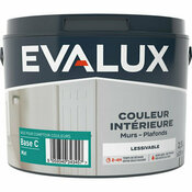 Peinture murs base C Mat 2,5 L - Evalux - Brico Dépôt