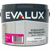 Peinture murs base A Satin 2,5 L - Evalux - Brico Dépôt