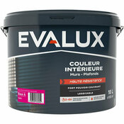 Peinture mur haute résistance Base A Satin 10 L - Evalux - Brico Dépôt