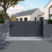 Portail battant aluminium 3,5m H. 167 cm Salinais - Brico Dépôt