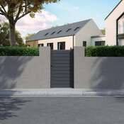 Portillon aluminium 1m H.167 cm Salinais - Brico Dépôt