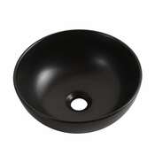 Vasque à poser céramique ronde noir mat HALVINA - Diam. 33 cm hauteur 14 cm - Cooke and Lewis - Brico Dépôt