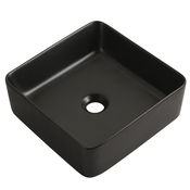 Vasque à poser céramique carré noir mat ALVINE - 34,2x12x34,2 cm - Cooke and Lewis - Brico Dépôt