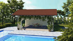 Tole imitation tuile rouge 3x1,1m - Brico Dépôt