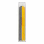 Lot de 6 mines graphite grise & jaune ∅ 2,8 mm - MAGNUSSON - Brico Dépôt