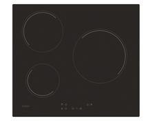 Plaque vitrocéramique 3 zones noire - Candy - Brico Dépôt