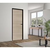 Bloc porte 204X73CM "VERONE G" MDF décors chêne naturel structuré - Brico Dépôt