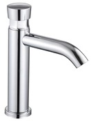 Lave-mains bouton poussoir EDOUARD ROUSSEAU inox - H. 17,5 cm débit 6 L/min - Edouard Rousseau - Brico Dépôt