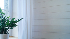 Lambris bois intérieur PINUS blanc transparent brossé - 205 cm x 13,6 cm x 1,05 cm - Brico Dépôt