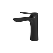 Mitigeur lavabo M KASSIE mat noir en laiton, hauteur 17,3 cm, poignée zinc - Cooke and Lewis - Brico Dépôt