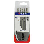 Forets HSS métal "CLIPSTER" 6 pièces 2-8 mm, pointe autocentrante, coffret compact - Tivoly - Brico Dépôt