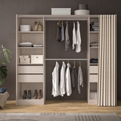 Kit Dressing imitation chêne clair "Cinta" - H. 200 x L. 220 x P. 48 cm - Brico Dépôt