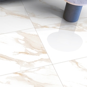 Carrelage grès cérame poli effet marbre 60x120 SARDOJ blanc/or - Cooke and Lewis - Brico Dépôt