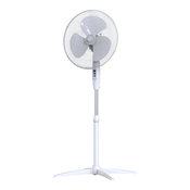 Ventilateur sur pied blanc 45W- H. 125 x l. 66,9 cm - Brico Dépôt