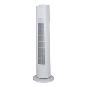 Ventilateur colonne oscillant blanc 55W - H. 75,2 x l. 22 cm - Brico Dépôt