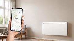 Radiateur à inertie sèche blanc 2000W Wifi ANNA montage mural, thermostat ajustable - Carrera - Brico Dépôt