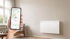 Radiateur à inertie sèche blanc 1500W Wifi ANNA montage mural, thermostat ajustable - Carrera - Brico Dépôt