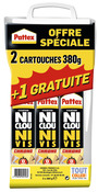 Lot de 3 cartouches colle acrylique Ni Clou Ni Vis, usage intérieur - Pattex - Brico Dépôt